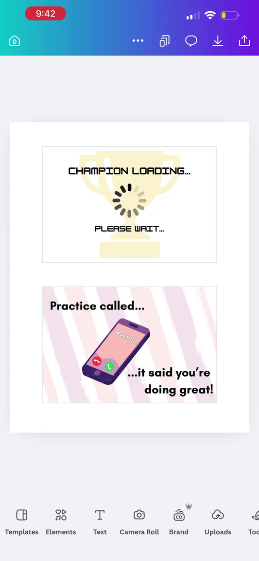 Gymnastics Postcards